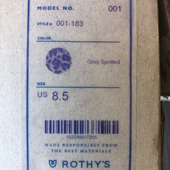 BNIB Grey Spotted Rothy’s 8.5 - Picture 6 of 7